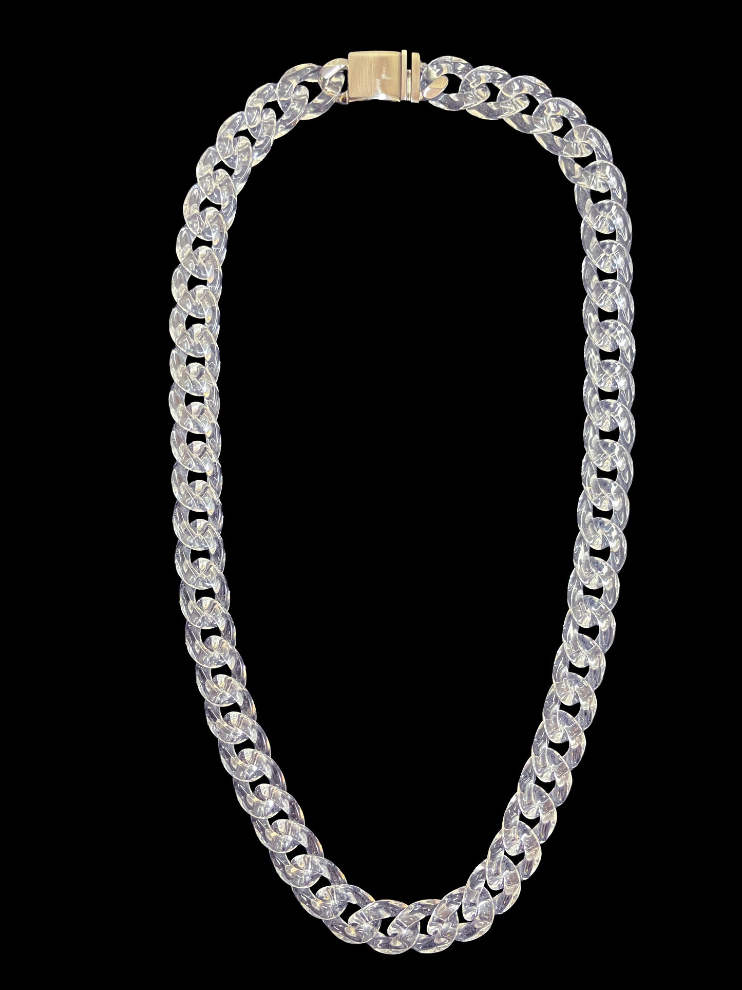 Clear Cuban Link Chain