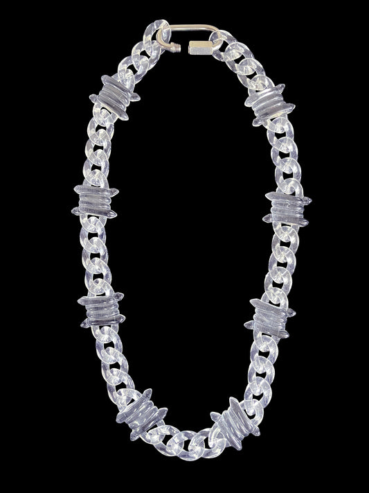 Clear Barbed Wire Link Chain