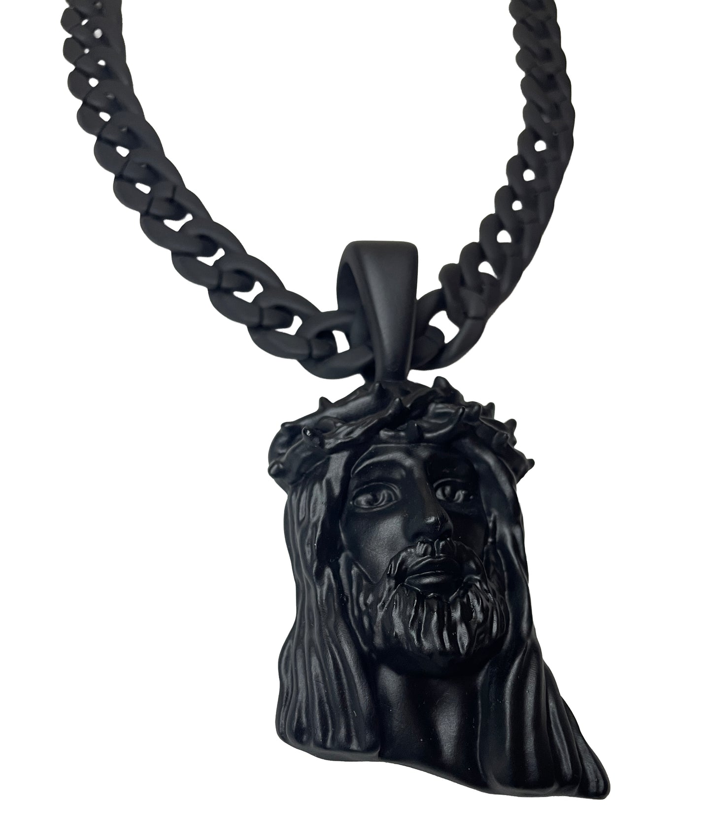 Black Jesus Piece Pendant