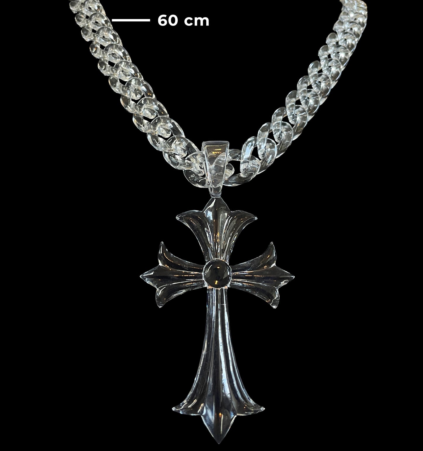 Clear Cross Pendant