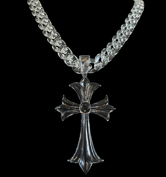 Clear Cross Pendant