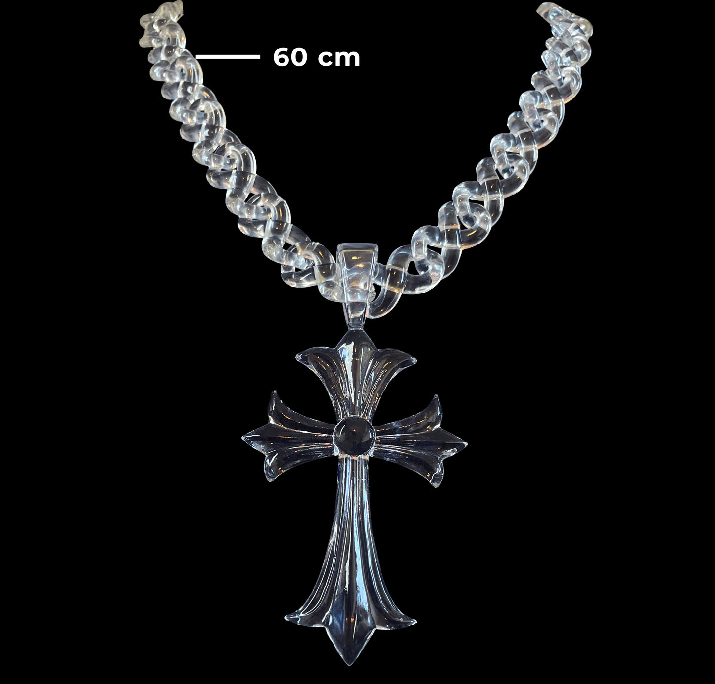 Clear Cross Pendant