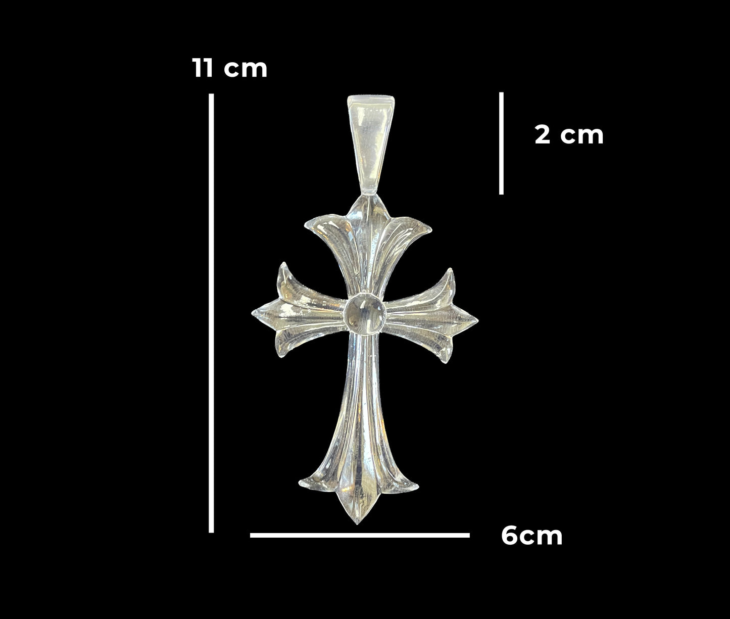 Clear Cross Pendant