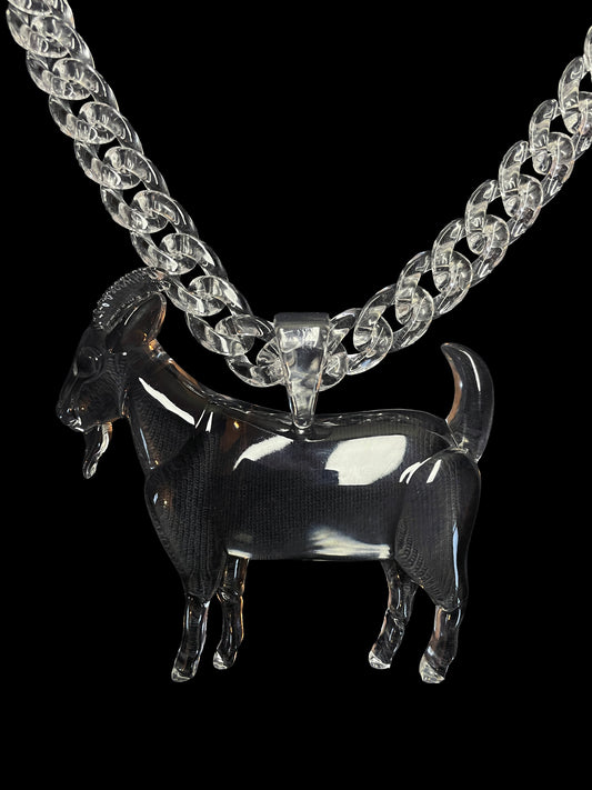 Clear GOAT Pendant
