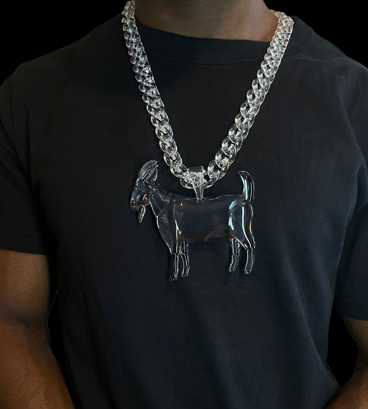 Clear GOAT Pendant