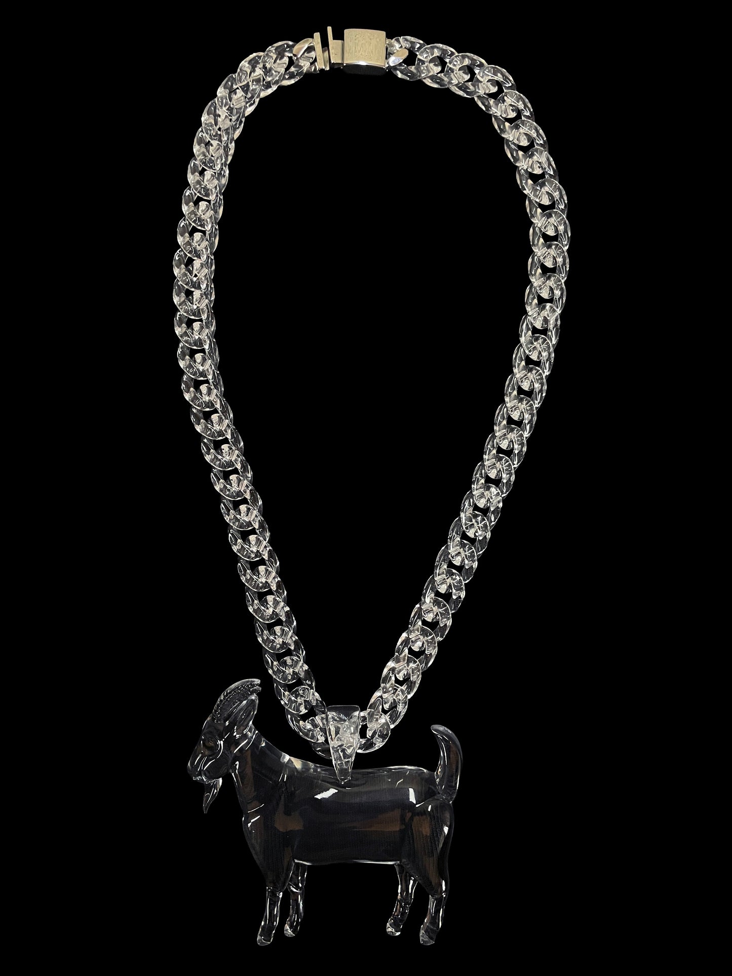 Clear GOAT Pendant