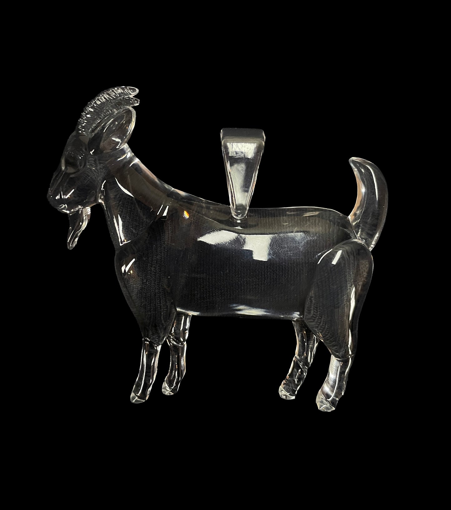 Clear GOAT Pendant