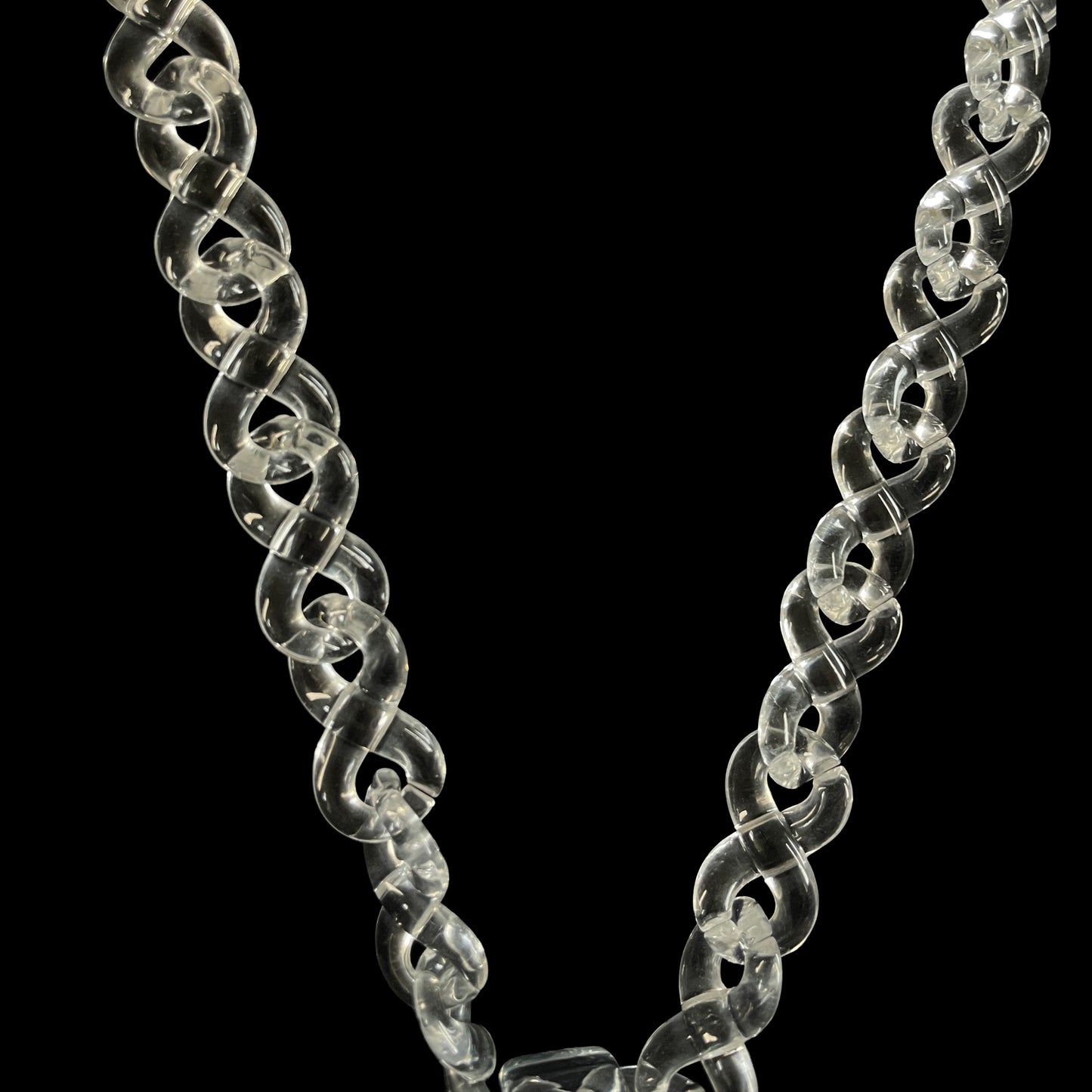 Clear Jesus Piece Pendant
