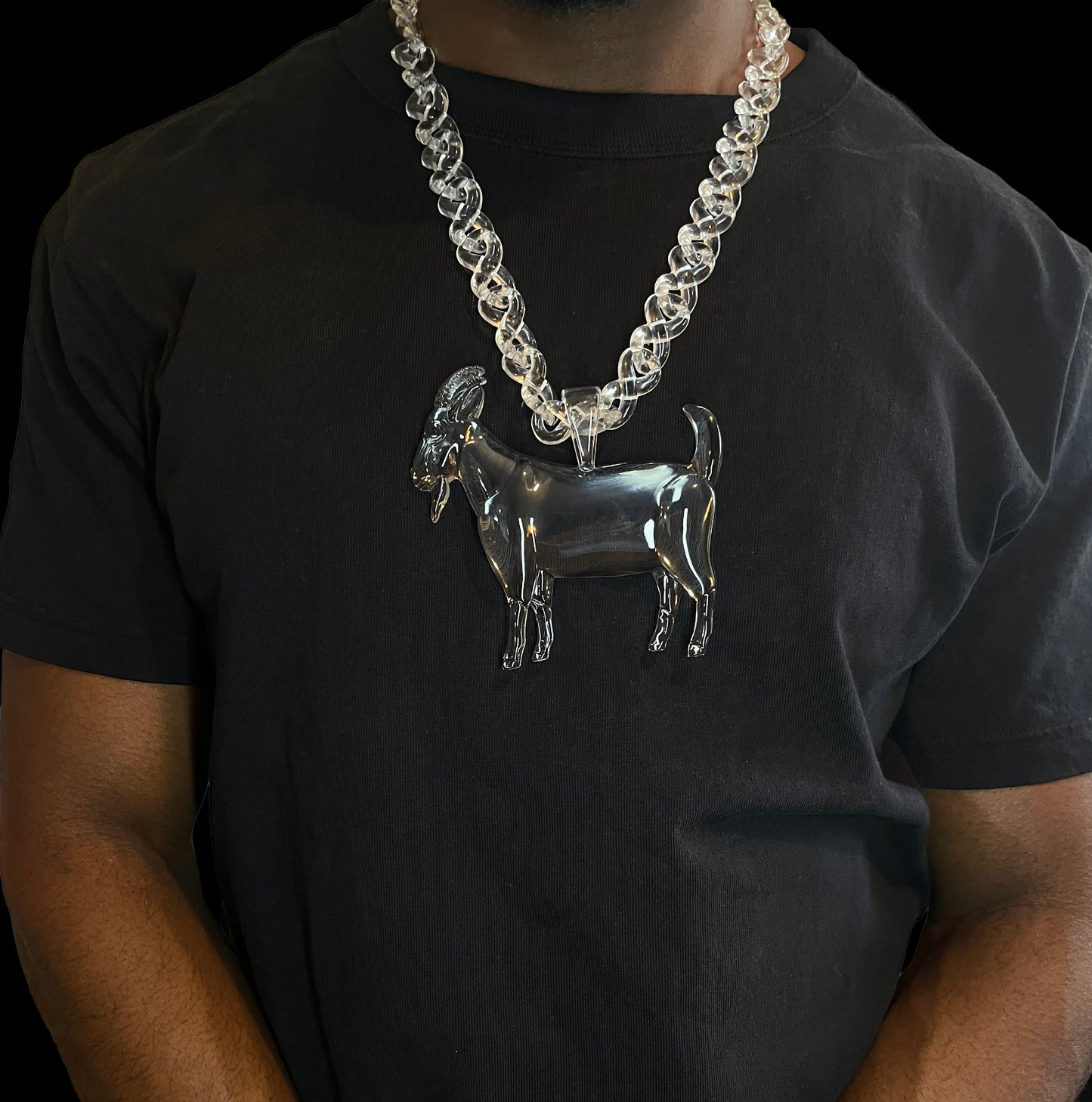 Clear GOAT Pendant