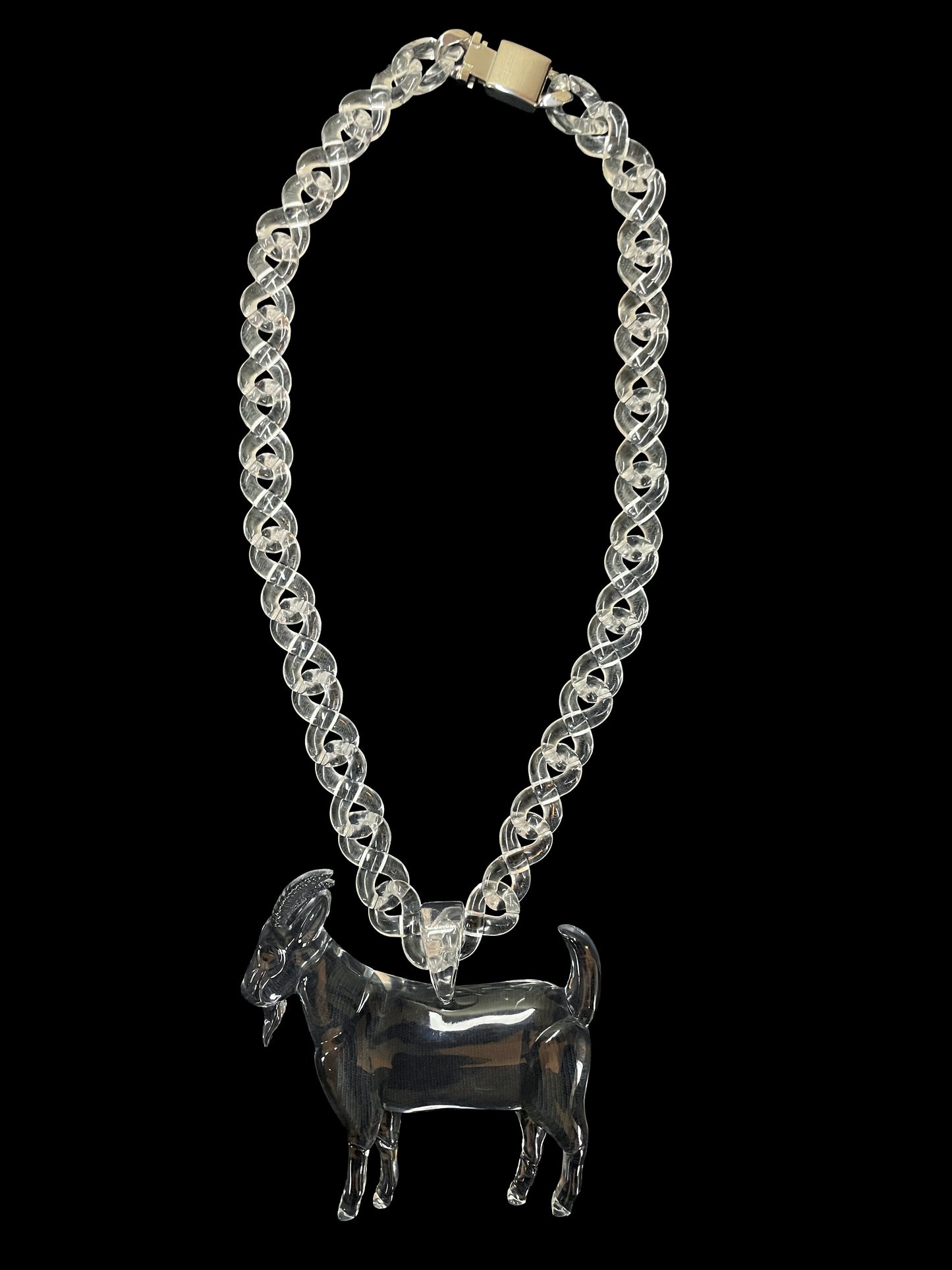 Clear GOAT Pendant