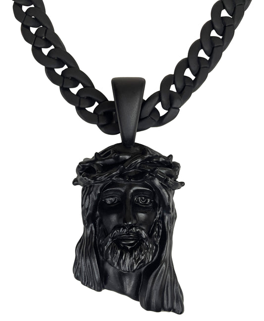 Black Jesus Piece Pendant