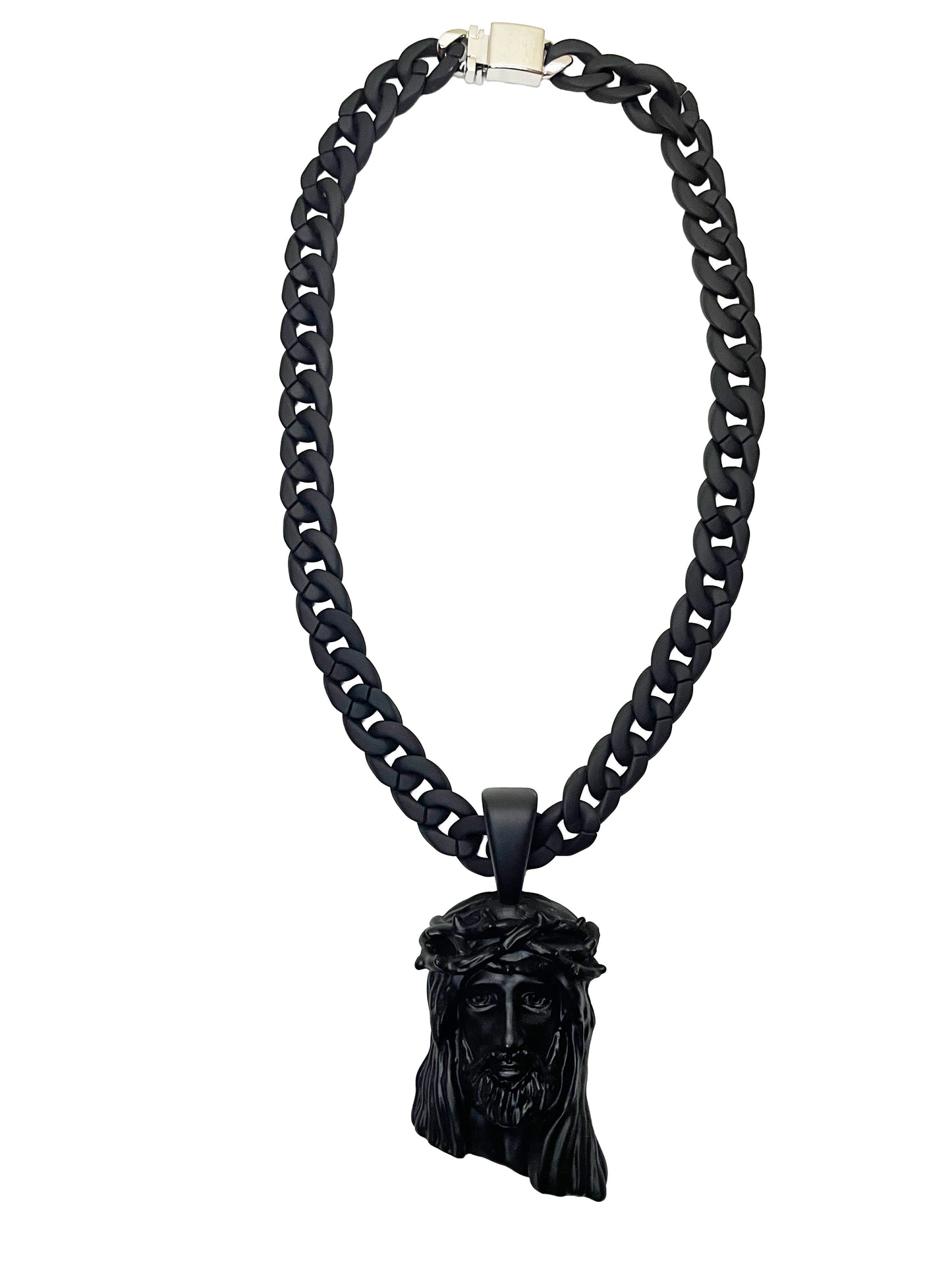 Black Jesus Piece Pendant